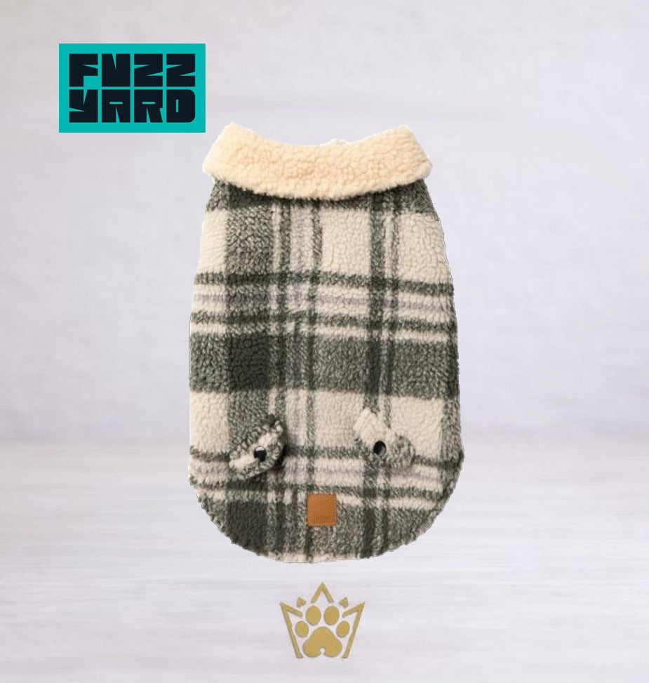 FuzzYard Jacket - The Lumberjack - Money Green/Cream
