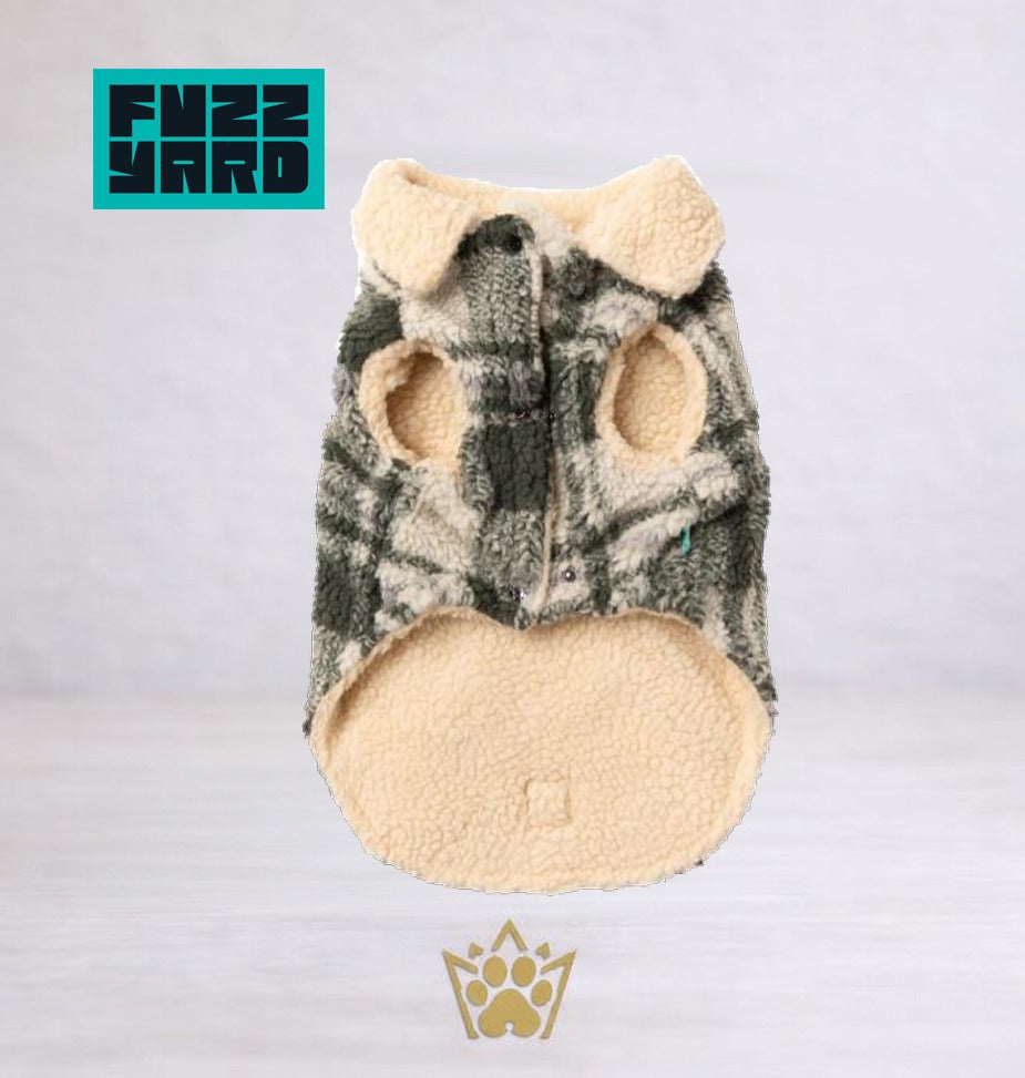 FuzzYard Jacket - The Lumberjack - Money Green/Cream