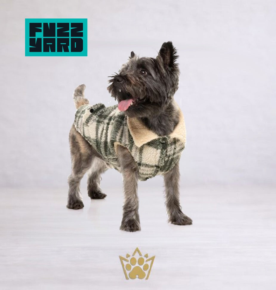 FuzzYard Jacket - The Lumberjack - Money Green/Cream