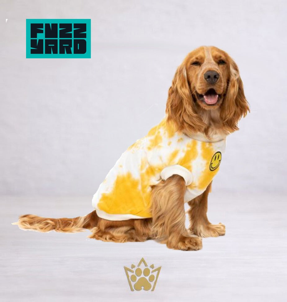 FuzzYard Smiley Tie-rus Sweater - Yellow/Cream