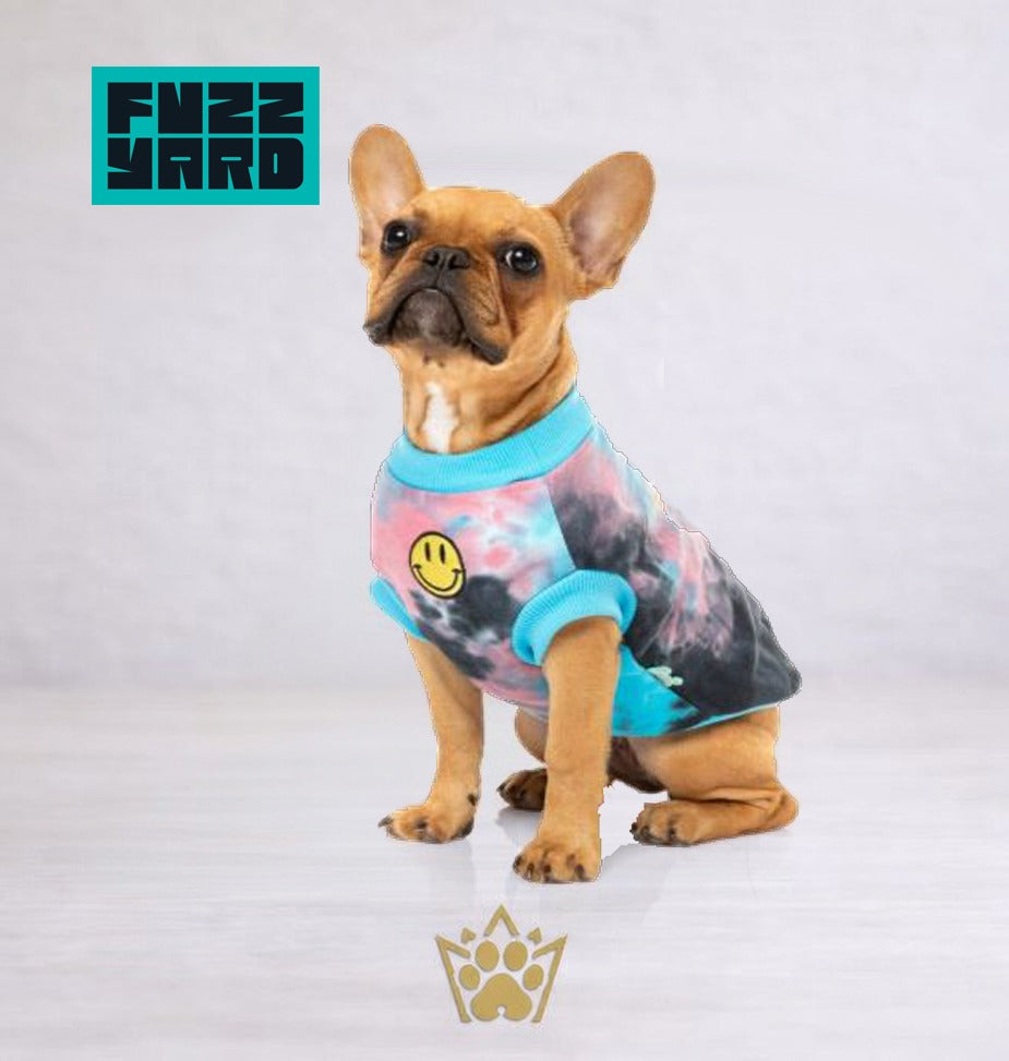 FuzzYard Smiley Tie-rus Sweater - Blue/Multi