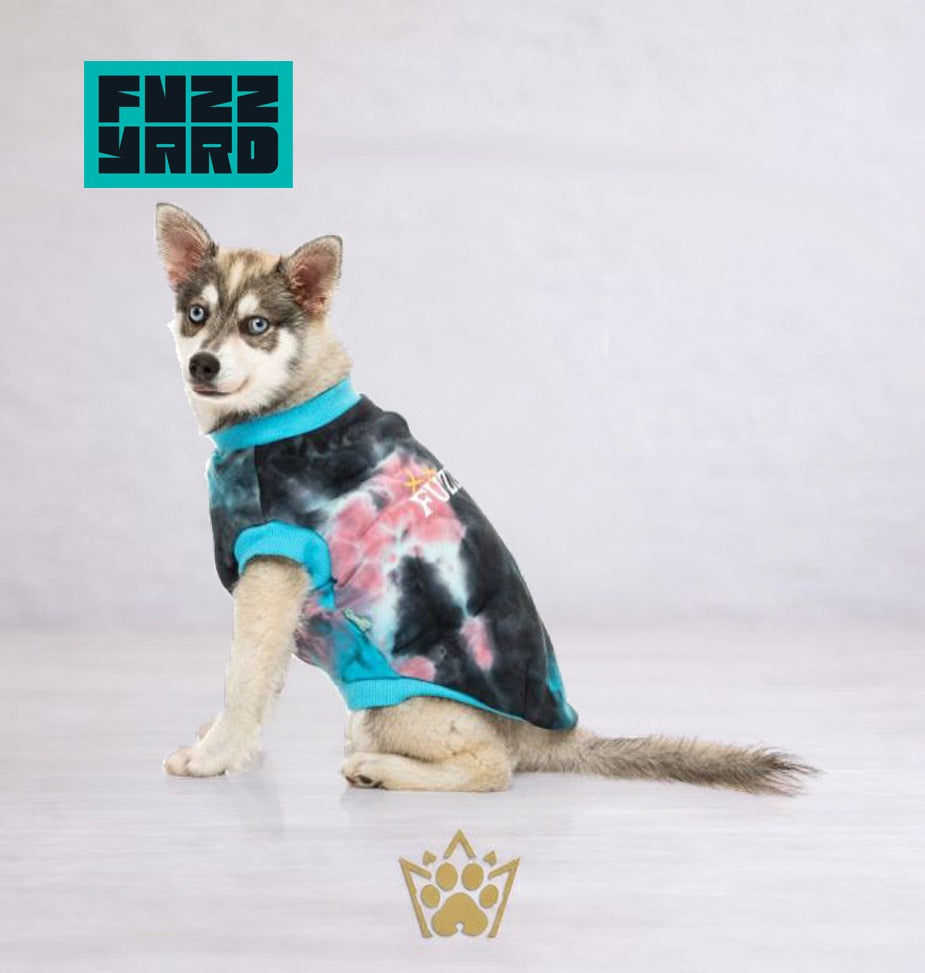 FuzzYard Smiley Tie-rus Sweater - Blue/Multi
